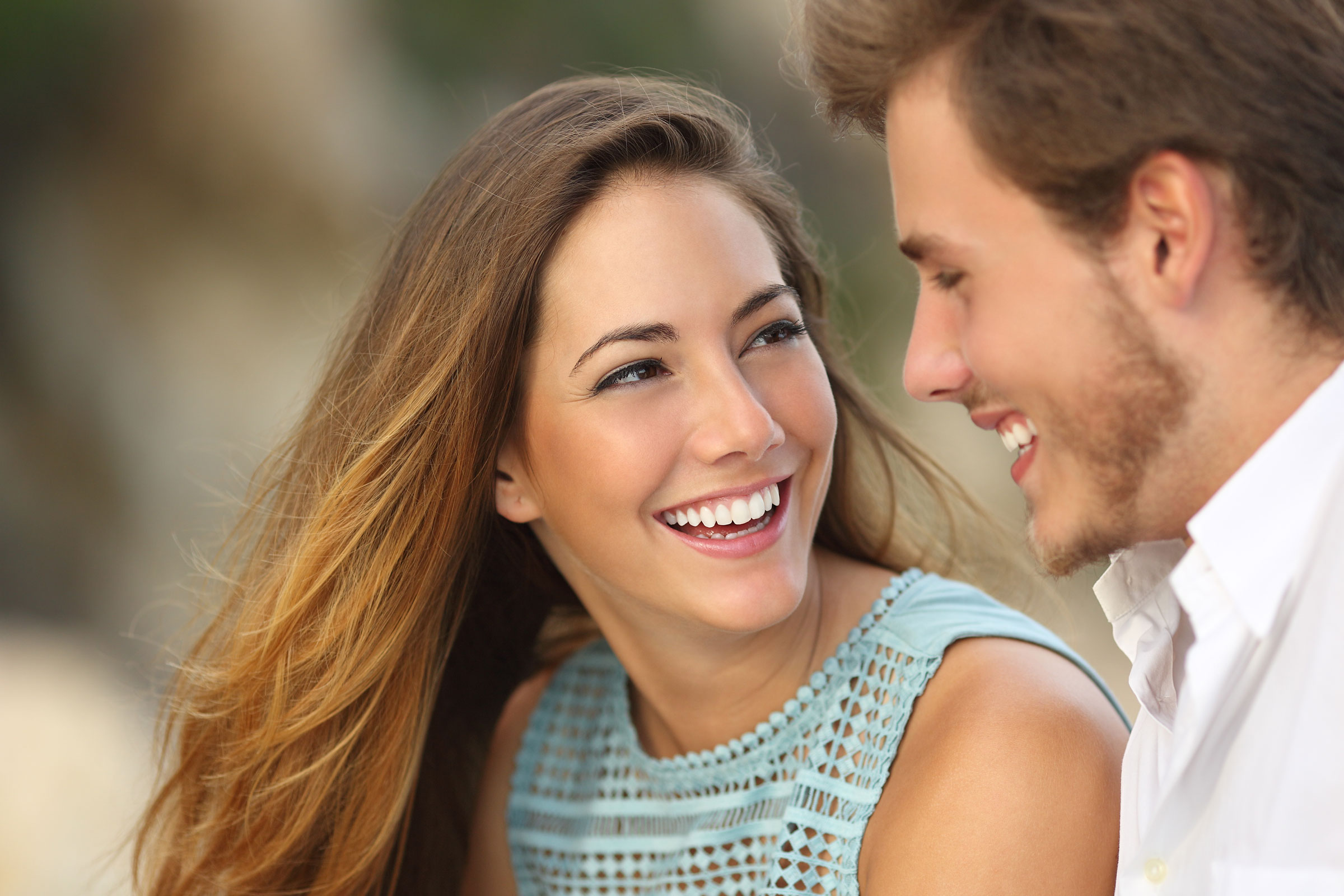 Cute Couple Smiling